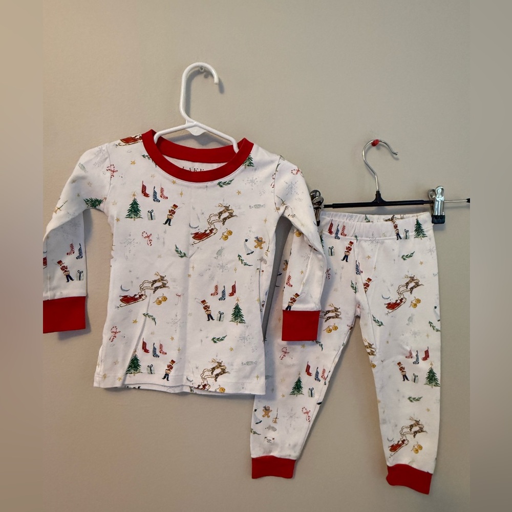 Lake Christmas Santa Pulling Sleigh Pajamas
